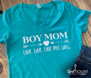 Boy Mom, Grandma Grandmom Shirt, Love my sons grandsons