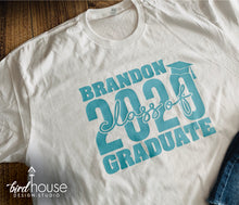 Load image into Gallery viewer, Personalized, Graduate Class of 2021 Shirt, Any Color, Any Name High School Middle School College