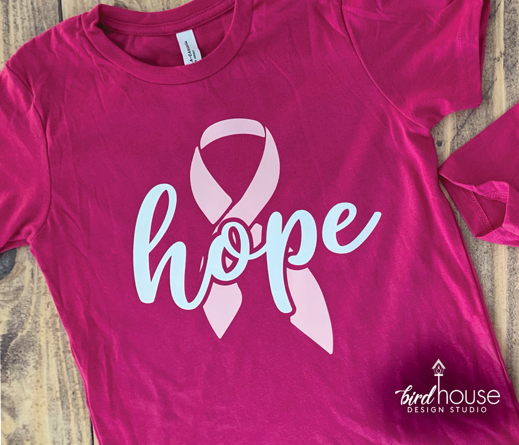 Hope Breast Cancer Awareness Shirt, Pink Ribbon Month October
