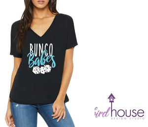 Bunco Babes, Girls Night Out, Cute Team  Crew Shirt group dice