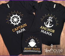 Load image into Gallery viewer, First Mate Granddaughter Shirt, Cruise Family Shirts Group Tees, Personalized,