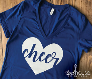 Love Cheer Shirt, Cute Cheerleading Tee, Custom, Gift For girls