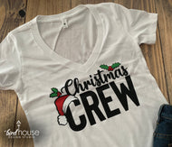 Christmas Crew Shirt, Cute Christmas Matching Pajamas, Santa Hat, Holiday Photos, Pjs family Quarantined 2020