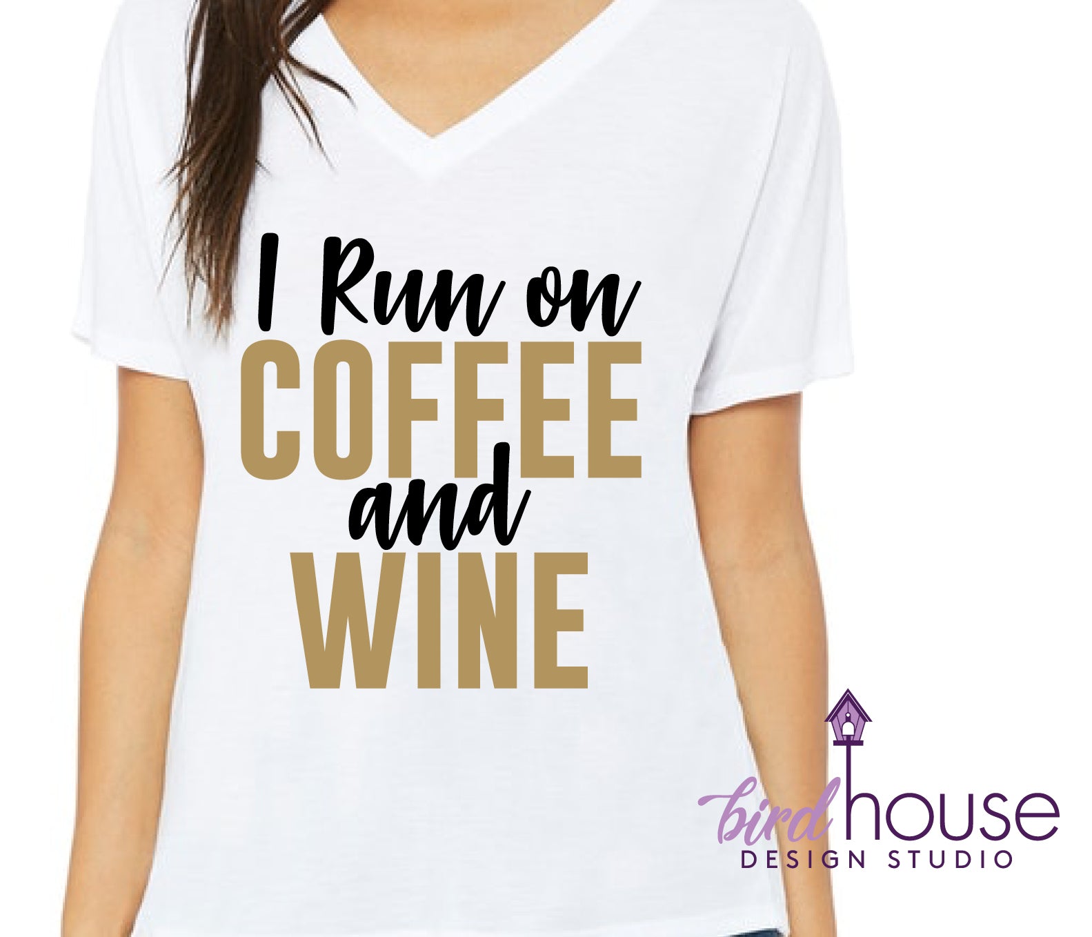 coffee and wine shirt