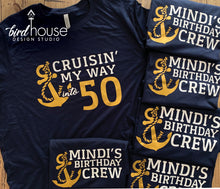 Load image into Gallery viewer, Personalized Birthday Cruise Shirt, Cute Matching Crew Tees Matching Group Squad Personalize