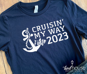 Cruisin' my way into 2024 Cruise Shirt, New Years Eve