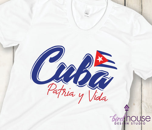 Cuba Patria y Vida Shirt, SOS Cuba, Cuban Flag, #SOSCuba