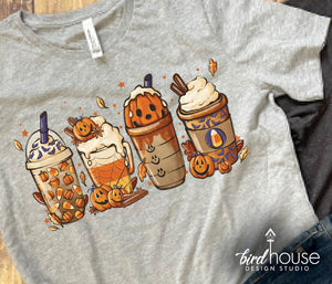 Pumpkin Spice Latte Shirt, Cute Fall Coffee Graphic tee, Sweatshirt, Hoodie, Its fall Y'all, Girls, Coffee time