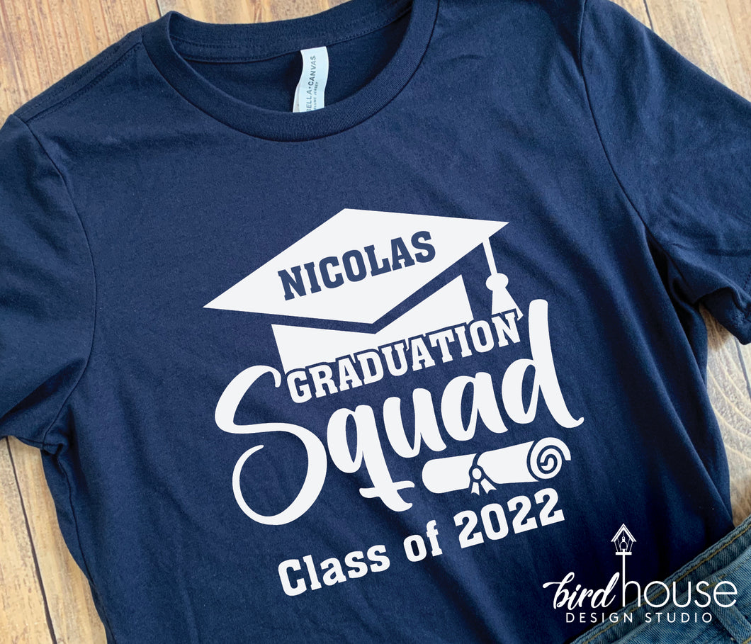 Graduation Squad Personalized, Class of 2022 Shirt
