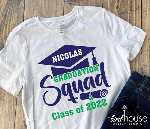 Graduation Squad, Personalized Class of 2022 - 2 Colors