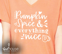 Load image into Gallery viewer, Pumpkin Spice and Everything Nice Shirt, Cute Fall Tee,