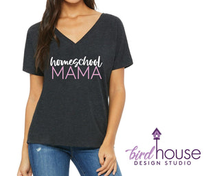 homeschool mama virtual school funny shirt for moms