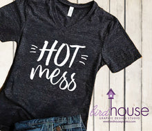 Load image into Gallery viewer, Hot Mess Shirt, Funny tee for moms, Custom Any Color