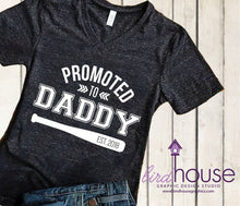 Load image into Gallery viewer, Promoted to Grandpa shirt, Funny Shirt, Personalized, Any Color, Customize, Gift
