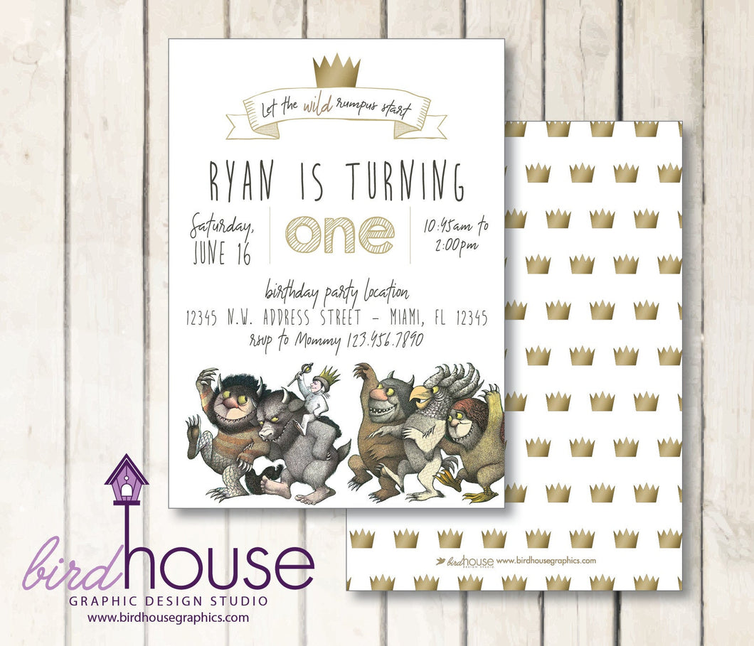 Where the Wild Things Are Invitation