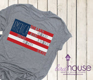 Land of the Free Because of the Brave Shirt