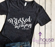 Load image into Gallery viewer, Blessed Mom, Funny Shirt, Personalized, Any Color, Customize, Gift