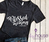 Blessed Mom, Funny Shirt, Personalized, Any Color, Customize, Gift