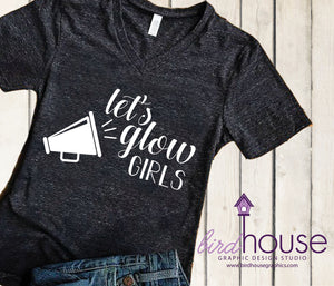 Let's Glow Girls Cheer Shirt, Funny Shirt, Personalized, Any Color, Customize, Gift