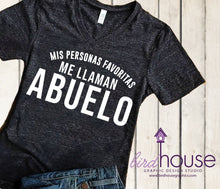 Load image into Gallery viewer, Mis Personas Favoritas Me Llaman Abuelo shirt, Funny Shirt, Personalized, Any Color, Customize, Gift