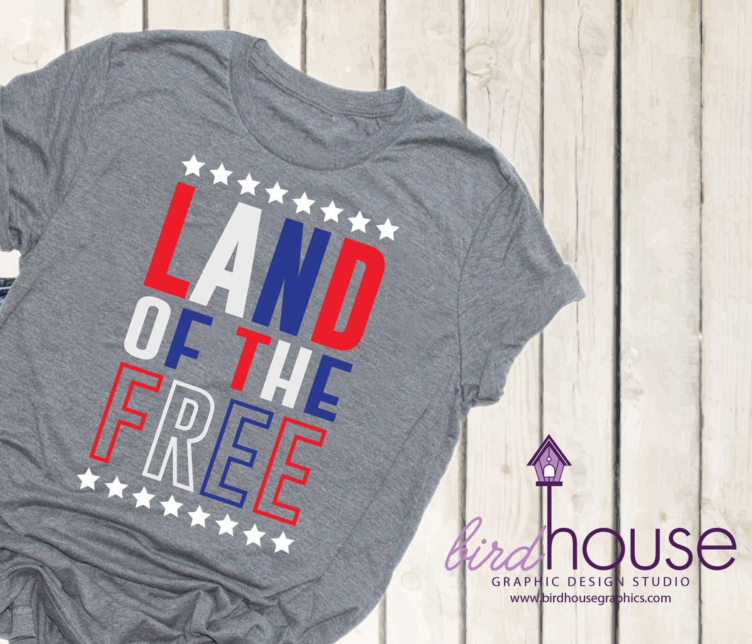 Land of the Free Shirt, Fourth of July Tee, USA, 'Merica Tank