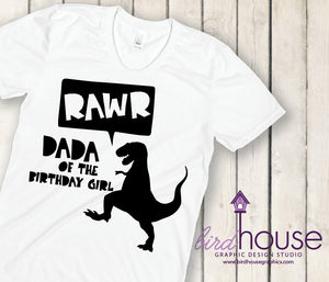 Dinosaur Dad of the Birthday Boy or Girl Shirt, Funny Shirt, Personalized, Any Color, Customize, Gift