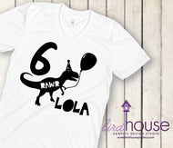 Dinosaur Personalized Birthday Boy or Girl Shirt, Funny Shirt, Personalized, Any Color, Customize, Gift