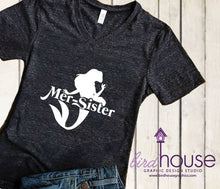 Load image into Gallery viewer, Mer Sister, Mermaid Birthday Shirt, Family Matching Tees, Personalized, Any Name
