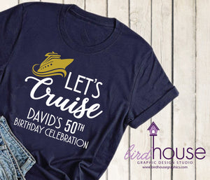 Let's Cruise Family Shirt, Cute Ship Group Matching Tees, Personalized