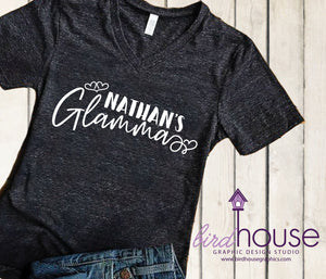 Personalized Glamma Shirt, Cute Grandma Abuela Shirt, Any Color