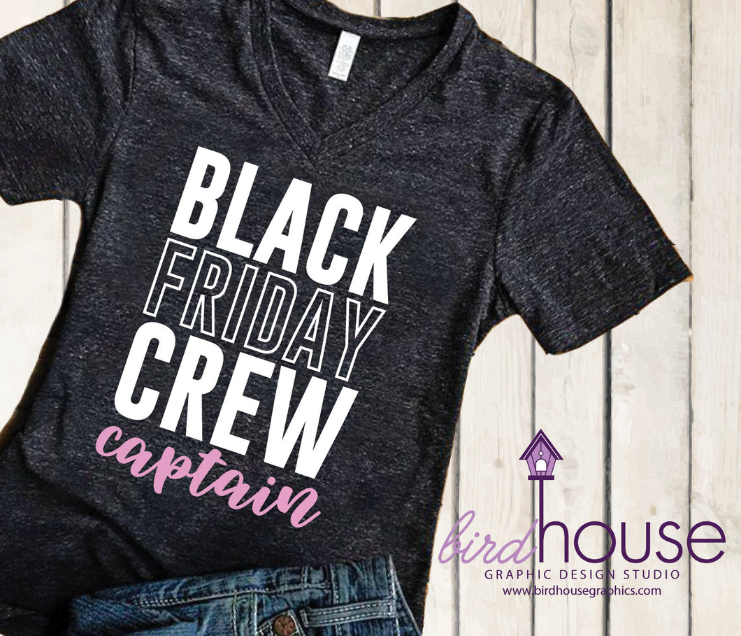Black Friday Crew Captain Shopping Funny Shirt Customize Colors Thanksgiving, Funny Shirt, Personalized, Any Color, Customize, Gift