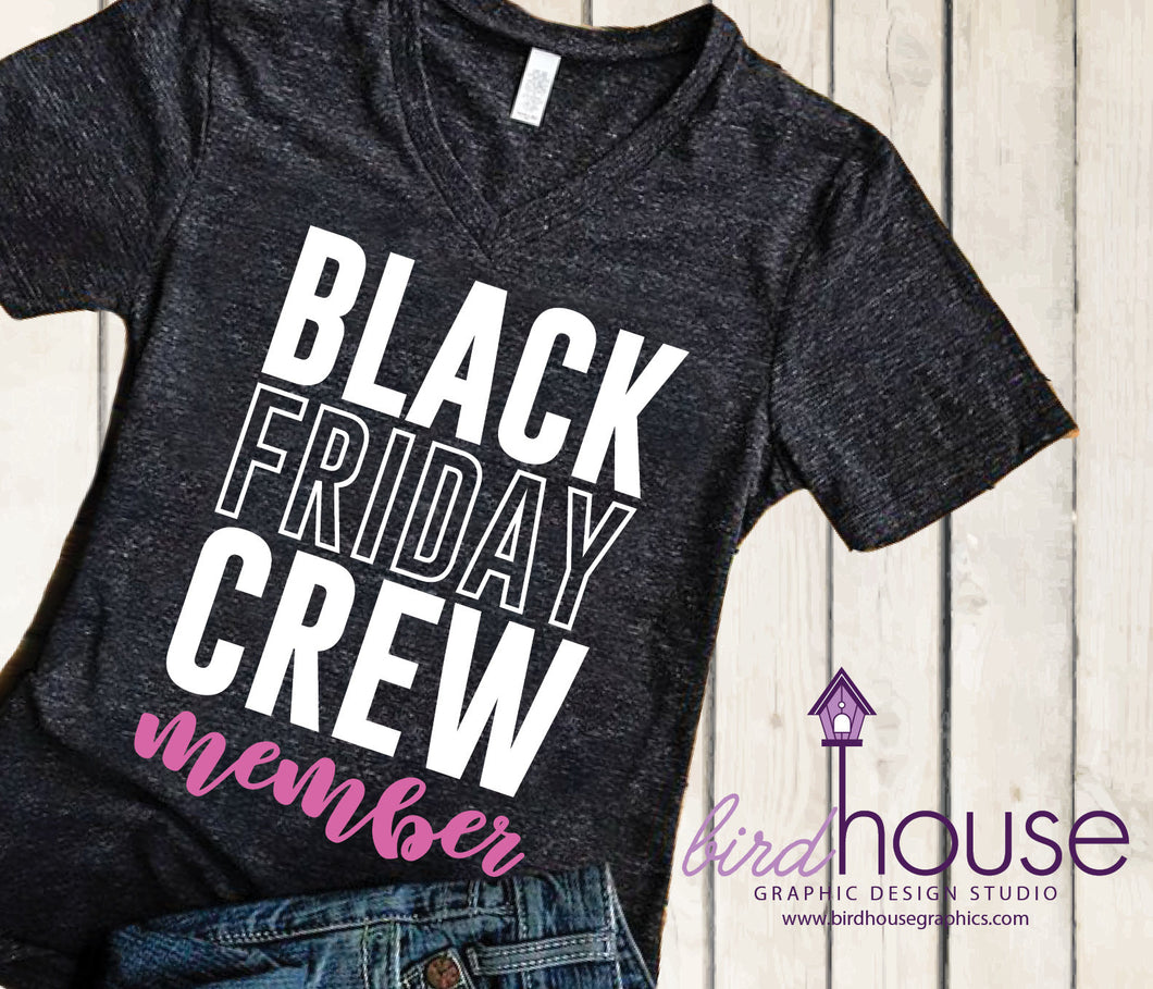 Black Friday Crew Member Shopping Funny Shirt Customize Colors Thanksgiving, Funny Shirt, Personalized, Any Color, Customize, Gift