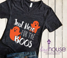 Load image into Gallery viewer, Just Here for the Boos Halloween Mom Life Funny Shirt