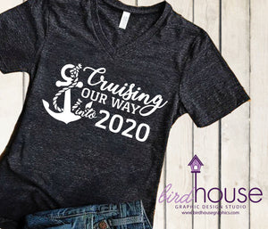 Cruising Our Way into 2023 Cruise Shirt, New Years Graphic Tee