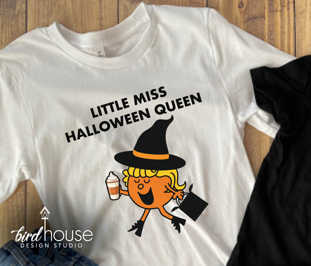 Little Miss Fabulous Halloween Queen Shirt, PSL, Pumpkin spice latte
