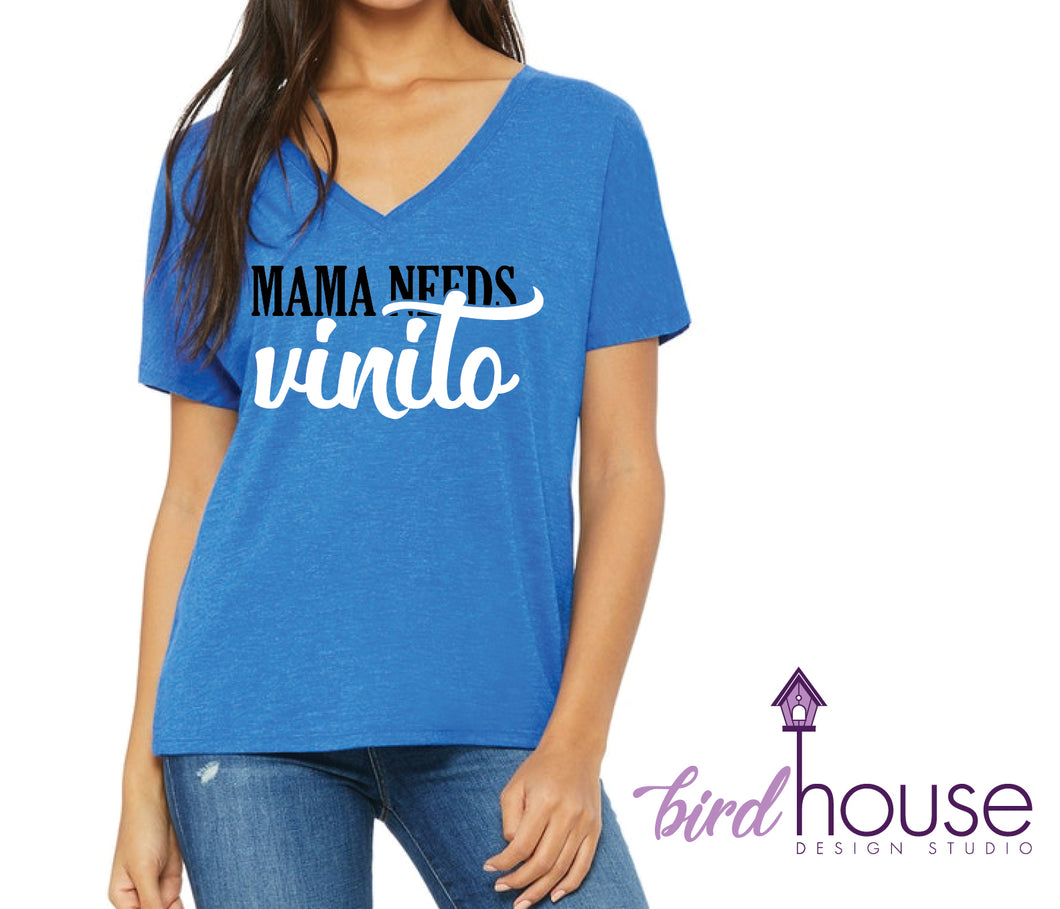 Mama Needs Vinito, Cute Shirt for Wine Lovers, Funny Spanish Shirt