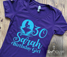 Load image into Gallery viewer, Little Mermaid Birthday Shirt Personalized, Ariel, 30th Birthday Kids, Cute Family Matching Tees