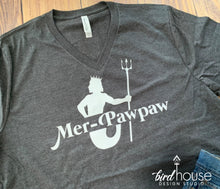 Load image into Gallery viewer, Mer Brother Mermaid Birthday Shirt, Cute Family Matching Tees, Any Name Paw Paw