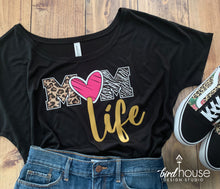 Load image into Gallery viewer, Mom Life Animal Print Shirt, Cute Gift For Mom