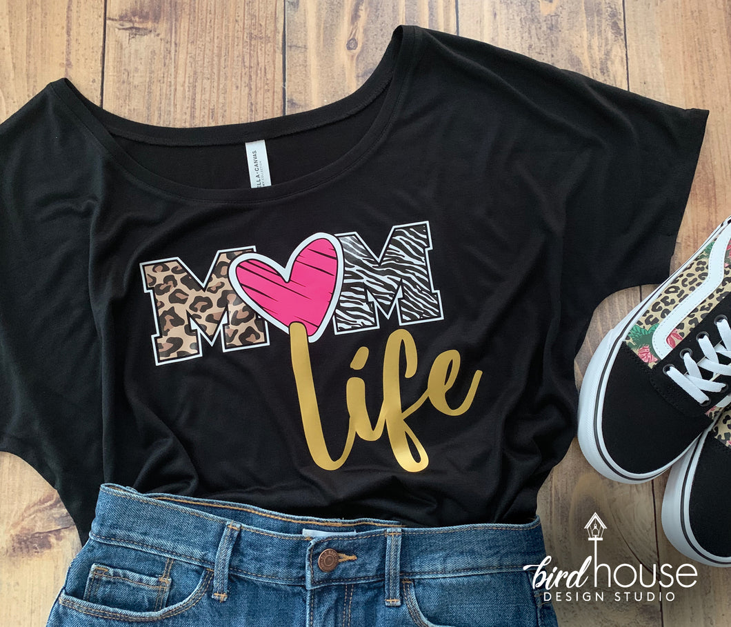 Mom Life Animal Print Shirt, Cute Gift For Mom