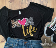 Mom Life Animal Print Shirt, Cute Gift For Mom