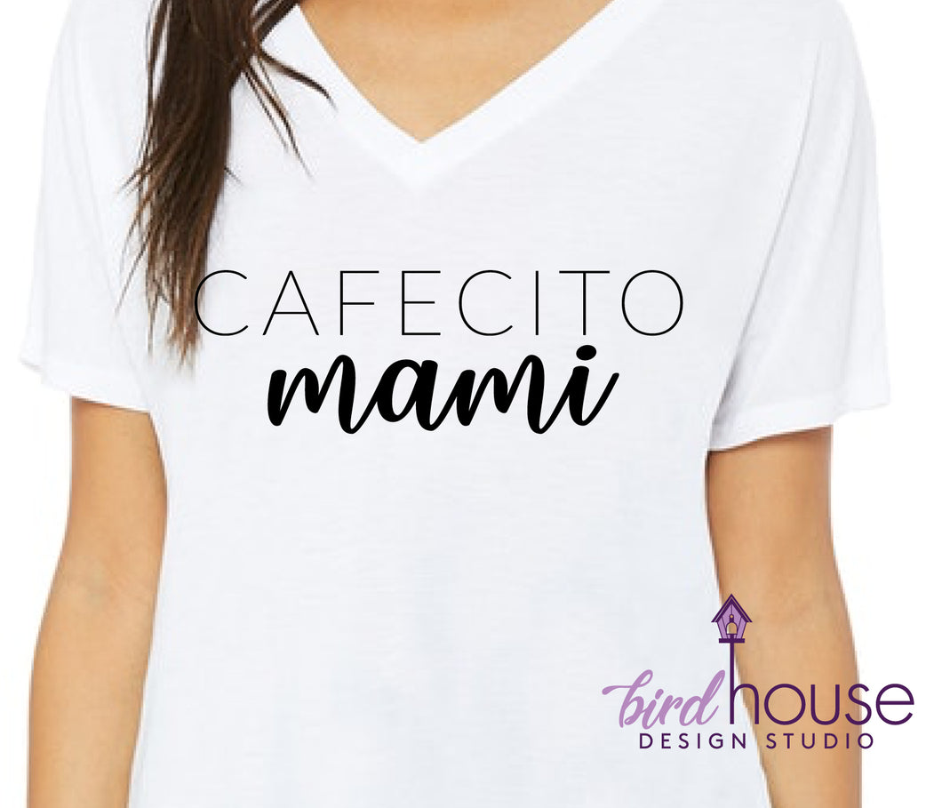 cute cafecito mami coffee mom mama shirt