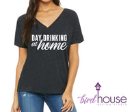 Day Drinking at Home, Quarantine, Social Distance, Funny Shirt quarantined with kids corona