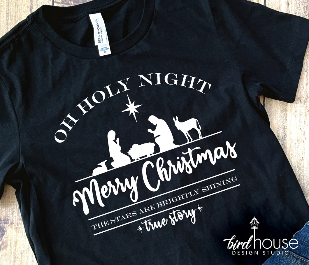 Oh Holy Night Nativity Christmas Shirt – Birdhouse Design Studio, LLC