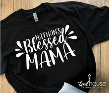 Load image into Gallery viewer, Blessed Mama Personalized Shirt, Cute Mom Shirt for First Mother&#39;s Day, Any Color or Style