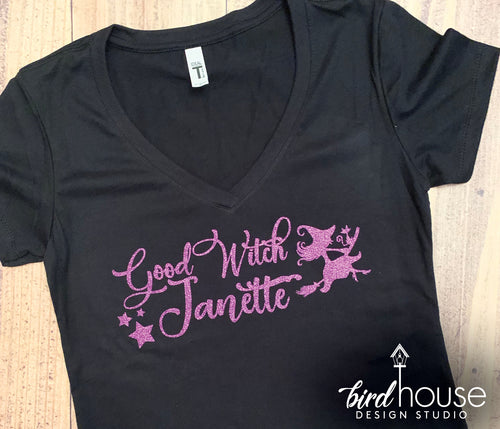 Good Witch Cute Personalized Halloween Shirts, Bad Witch