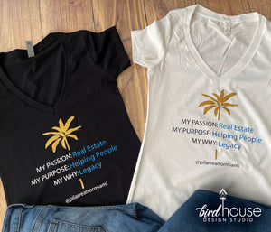 pilar lecha real estate branding logo shirts, graphic tees to promote your business