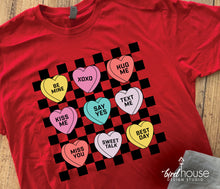 Load image into Gallery viewer, Cute Retro Conversation Hearts Valentines Day Shirt, best day, xoxo