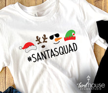 Load image into Gallery viewer, Christmas Crew Shirt, Cute Graphic Tee Santa Squad