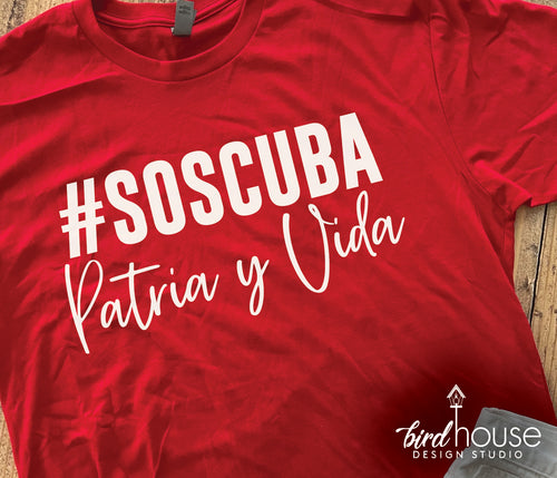 #SOSCuba Patria y Vida Shirt, SOS Cuba, Cuban Flag, Freedom, Libertad, Miami South Florida